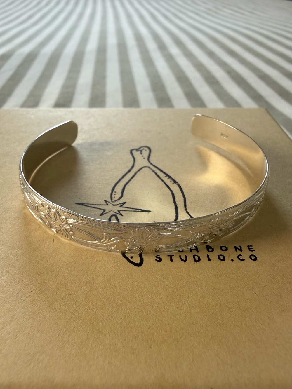 .925 Sterling Silver Cuff Bracelet